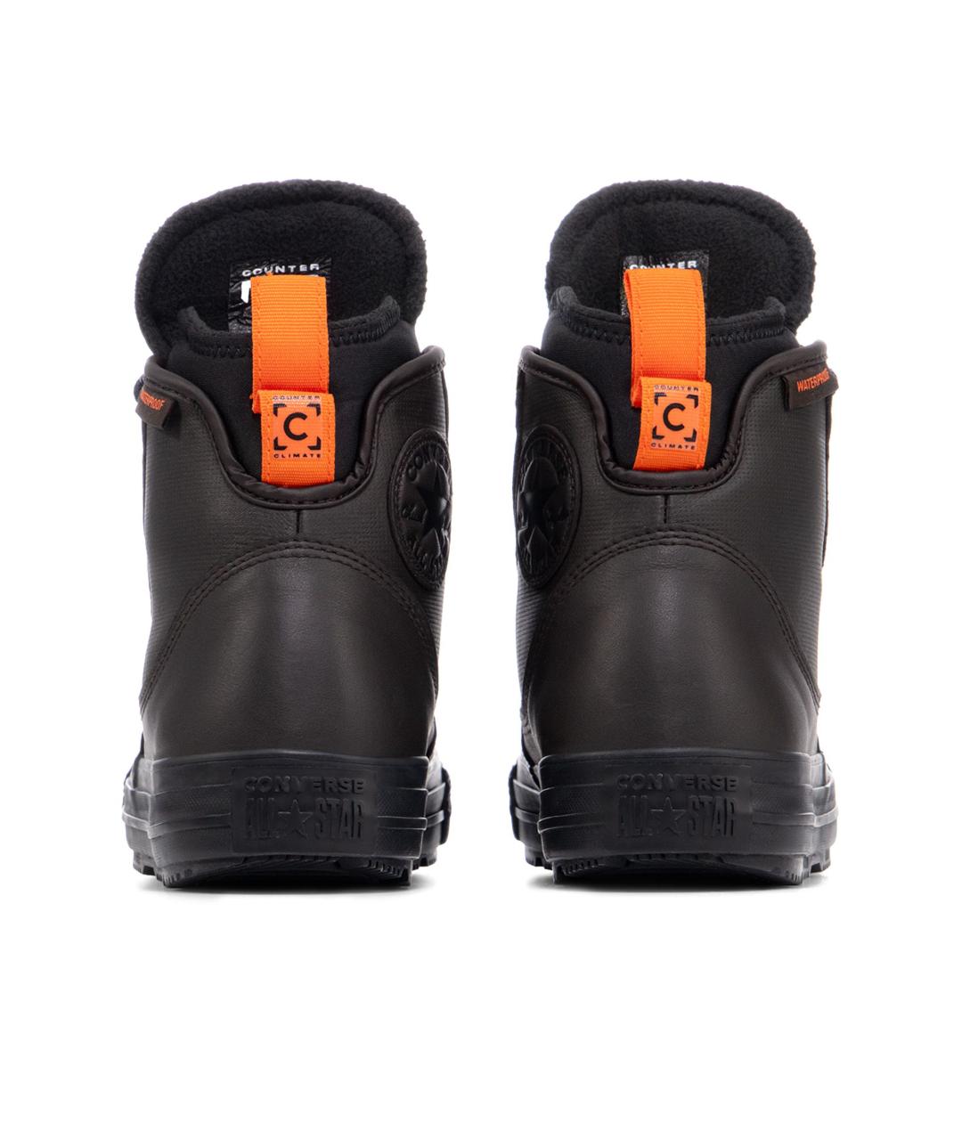 CONVERSE Коричневые кожаные кеды, фото 4