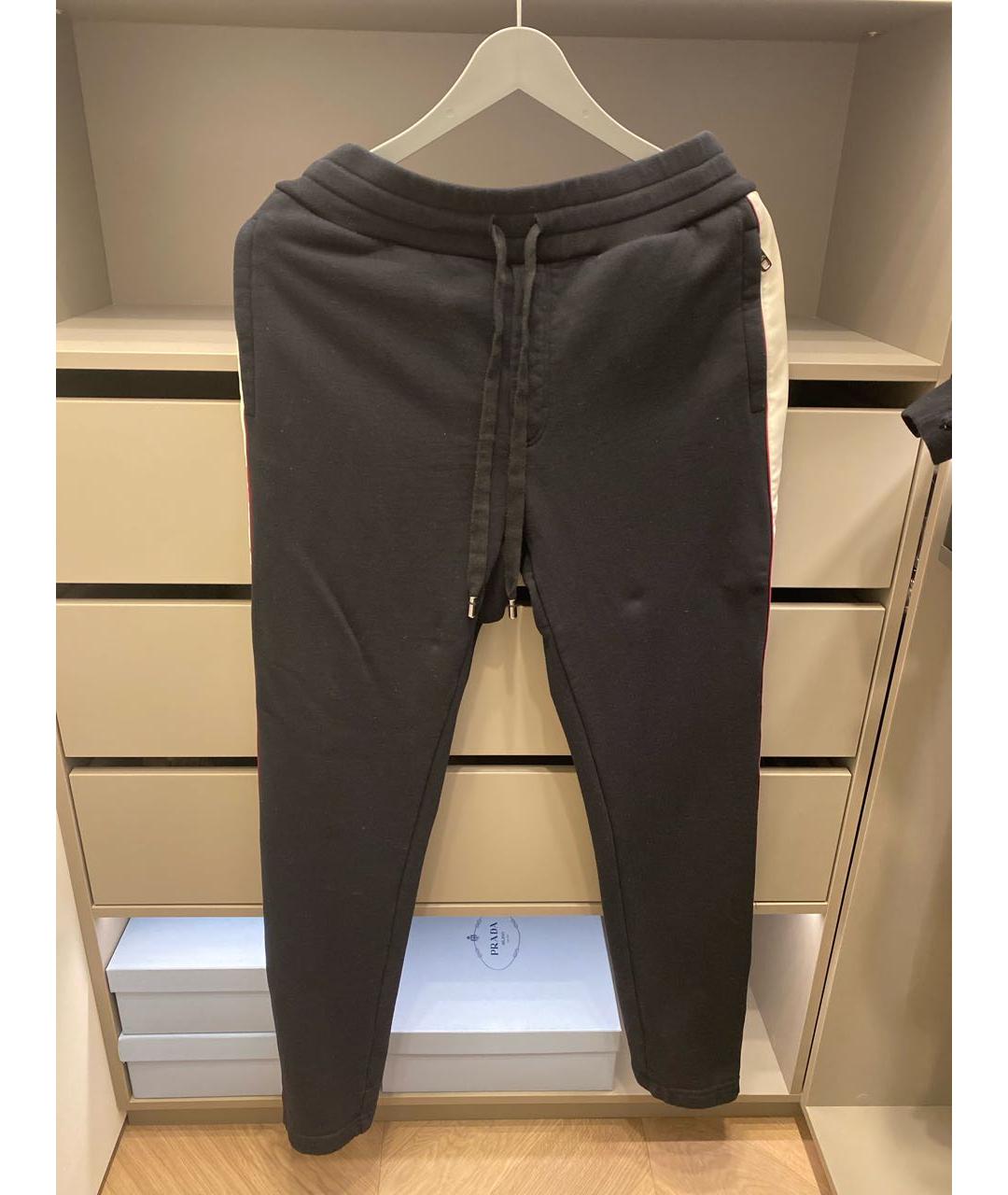 DOLCE&GABBANA Черный хлопковый спортивный костюм, фото 2