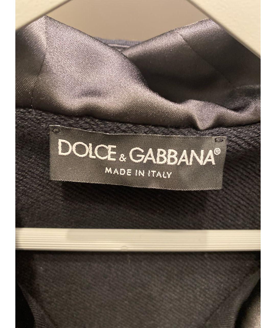 DOLCE&GABBANA Черный хлопковый спортивный костюм, фото 8