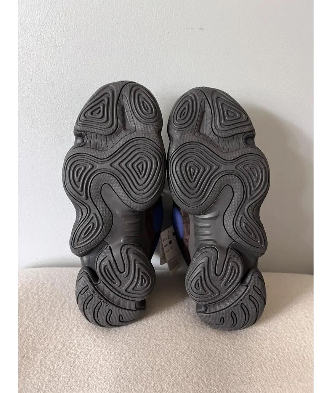ADIDAS YEEZY Черные замшевые высокие кроссовки / кеды, фото 6