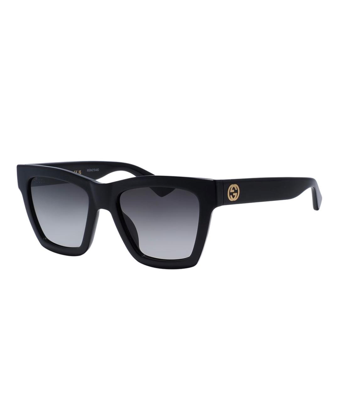 GUCCI Черные пластиковые солнцезащитные очки, фото 2
