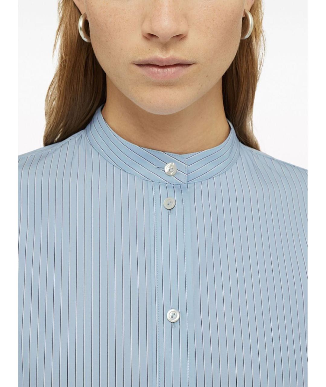 JIL SANDER Голубая хлопковая рубашка, фото 4