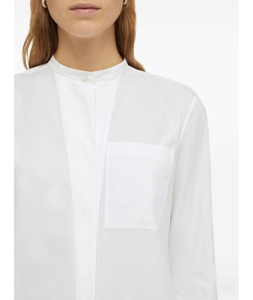 JIL SANDER Белая хлопковая рубашка, фото 4