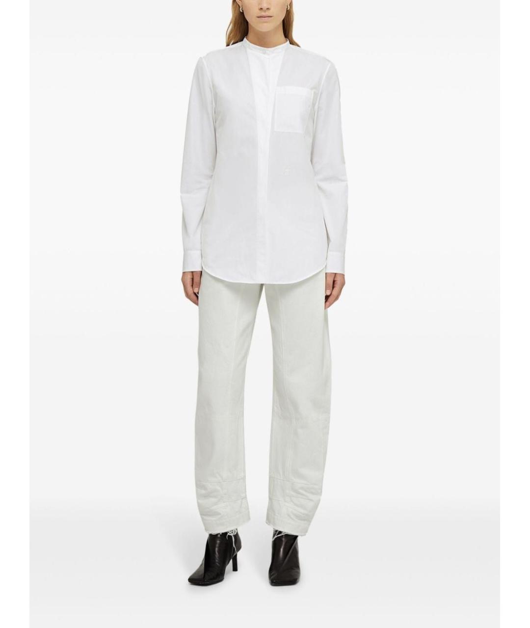 JIL SANDER Белая хлопковая рубашка, фото 3