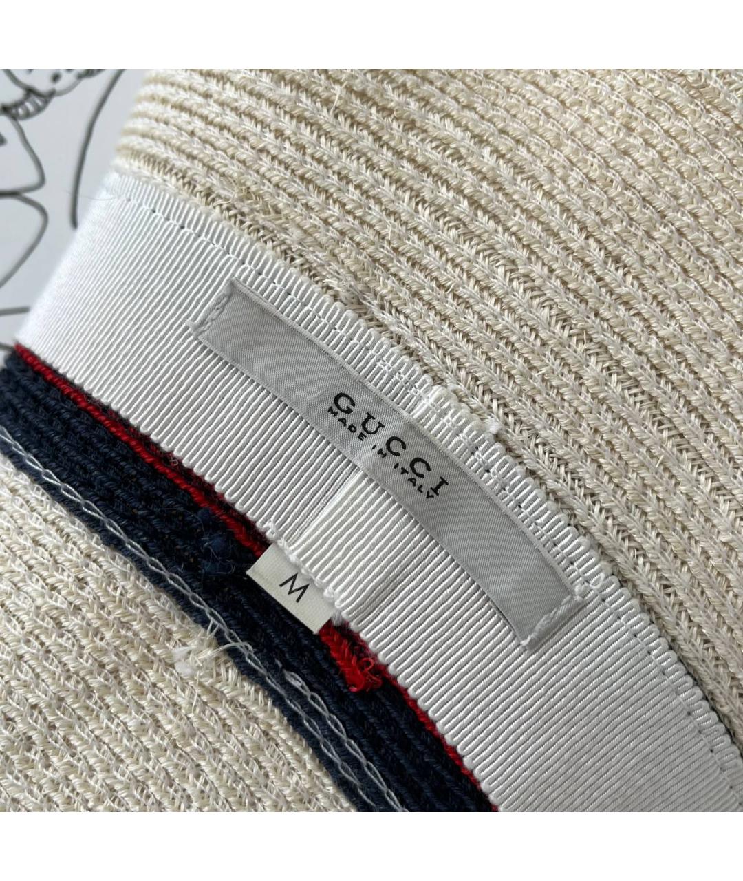 GUCCI Бежевая панама, фото 3