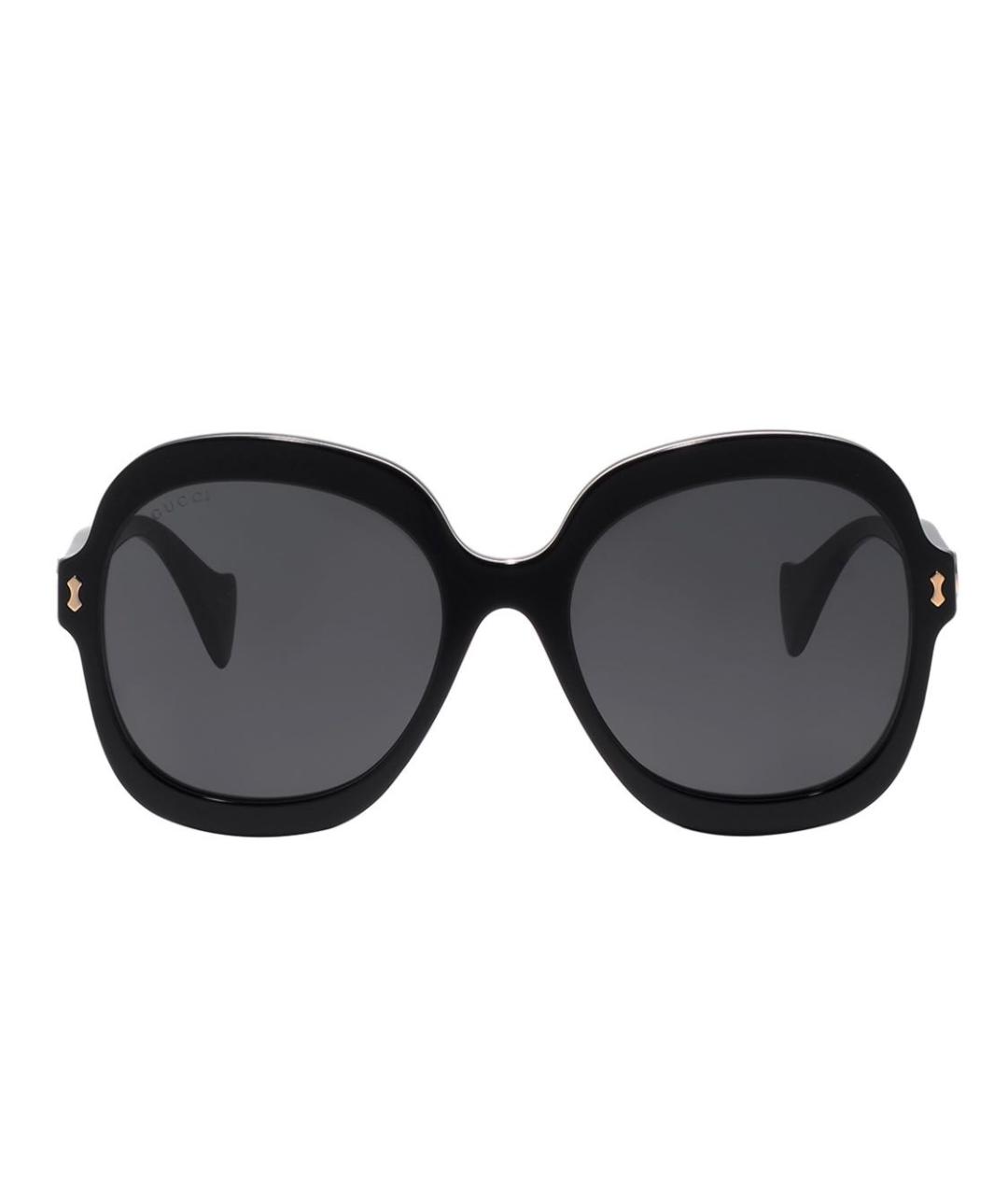 GUCCI Черные пластиковые солнцезащитные очки, фото 1