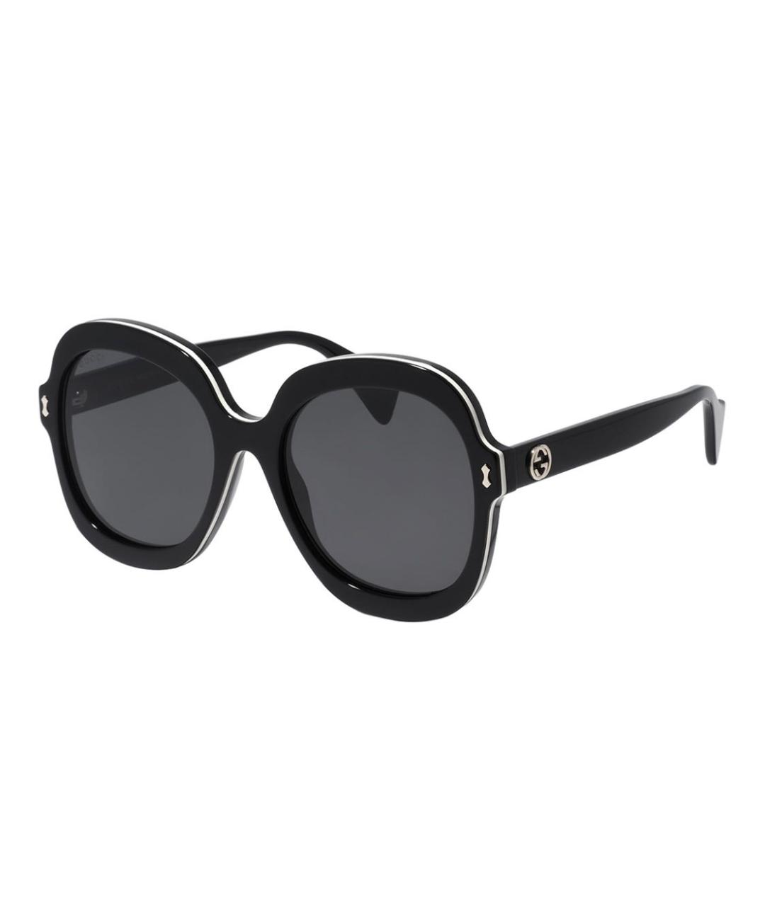 GUCCI Черные пластиковые солнцезащитные очки, фото 2