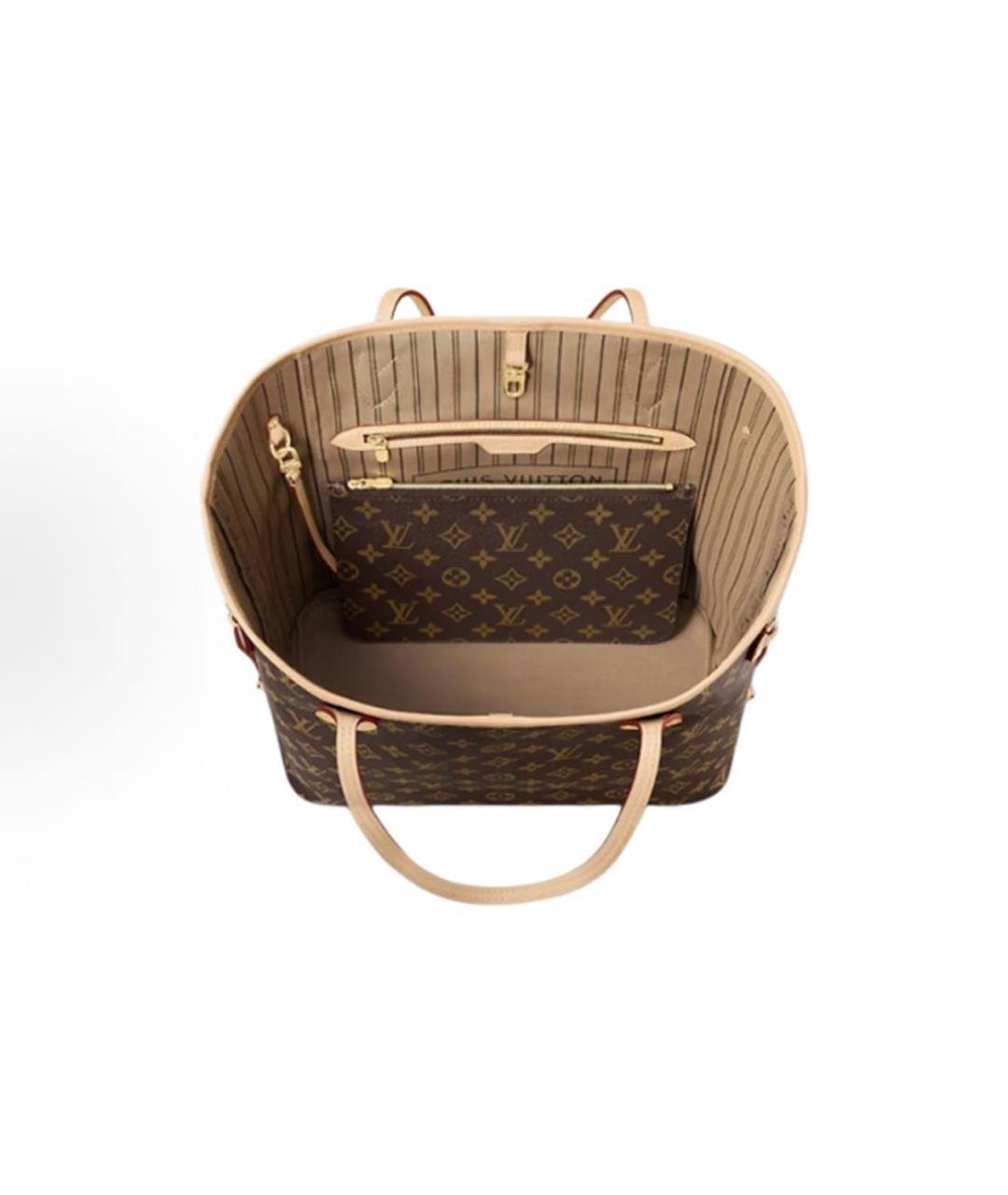 LOUIS VUITTON Коричневая сумка тоут, фото 7