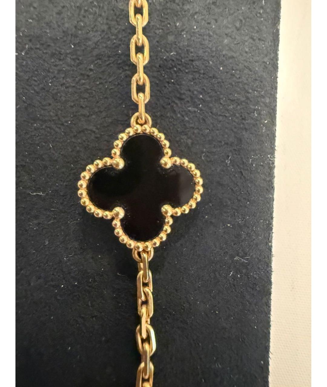 VAN CLEEF & ARPELS Черный браслет из желтого золота, фото 5