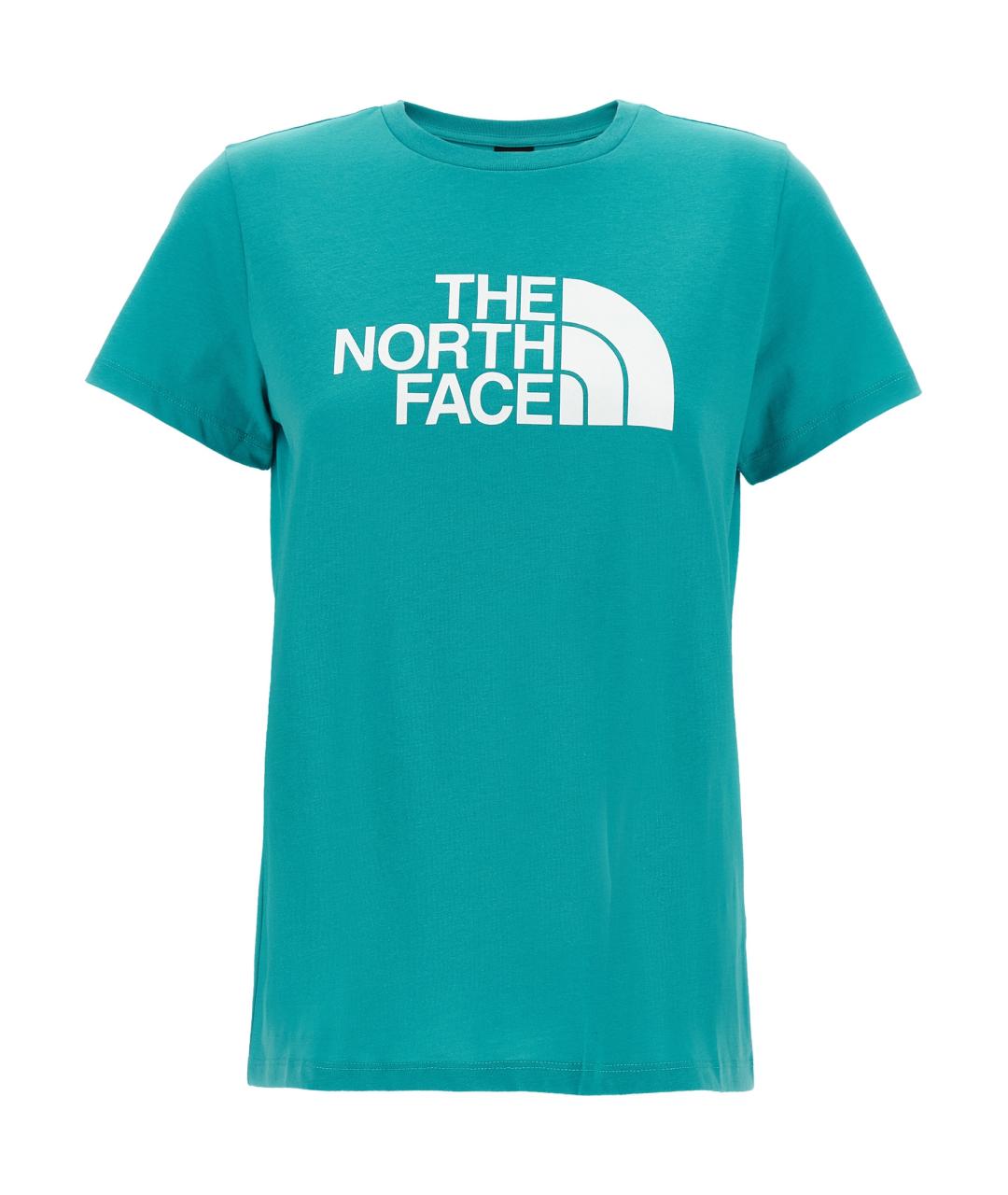 THE NORTH FACE Бирюзовая хлопковая футболка, фото 1