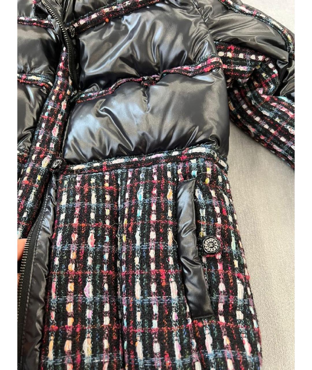 CHANEL Черная шерстяная куртка, фото 4
