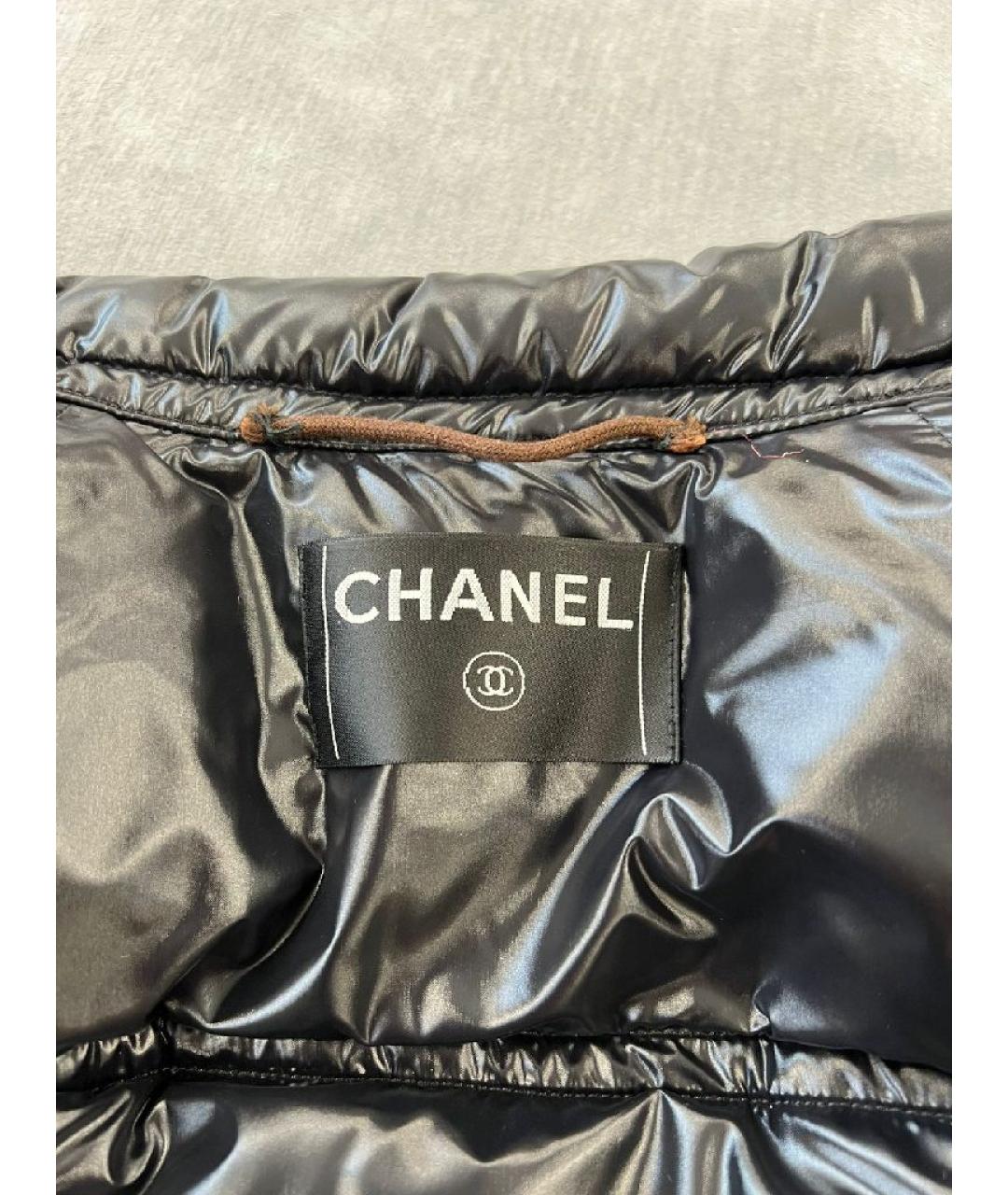 CHANEL Черная шерстяная куртка, фото 3