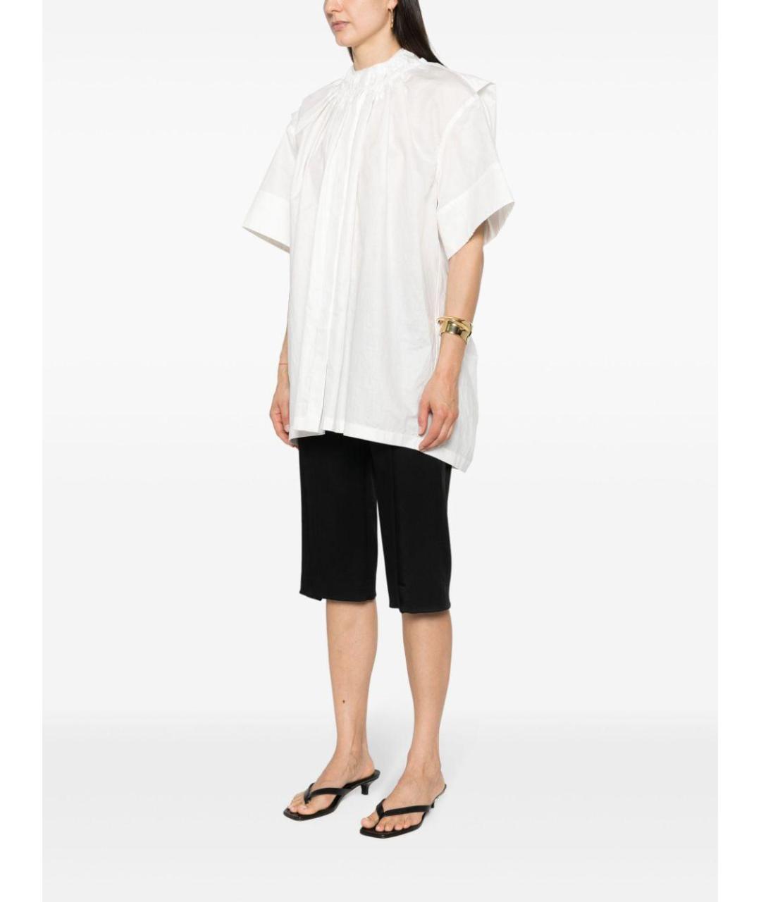 JIL SANDER Белая хлопковая рубашка, фото 3
