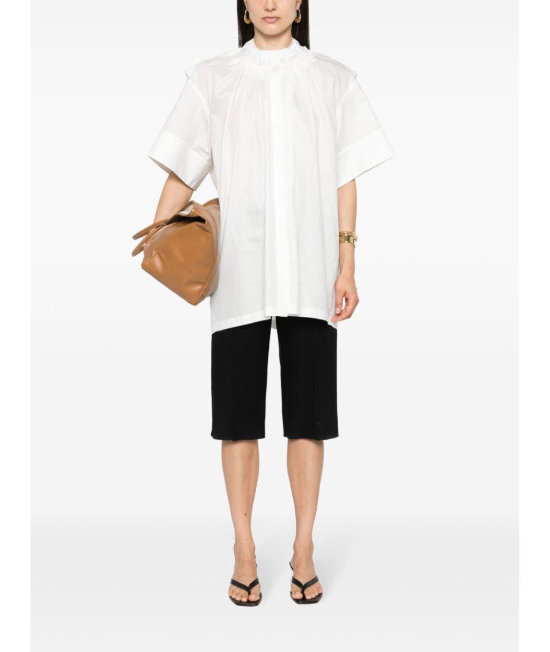 JIL SANDER Белая хлопковая рубашка, фото 2