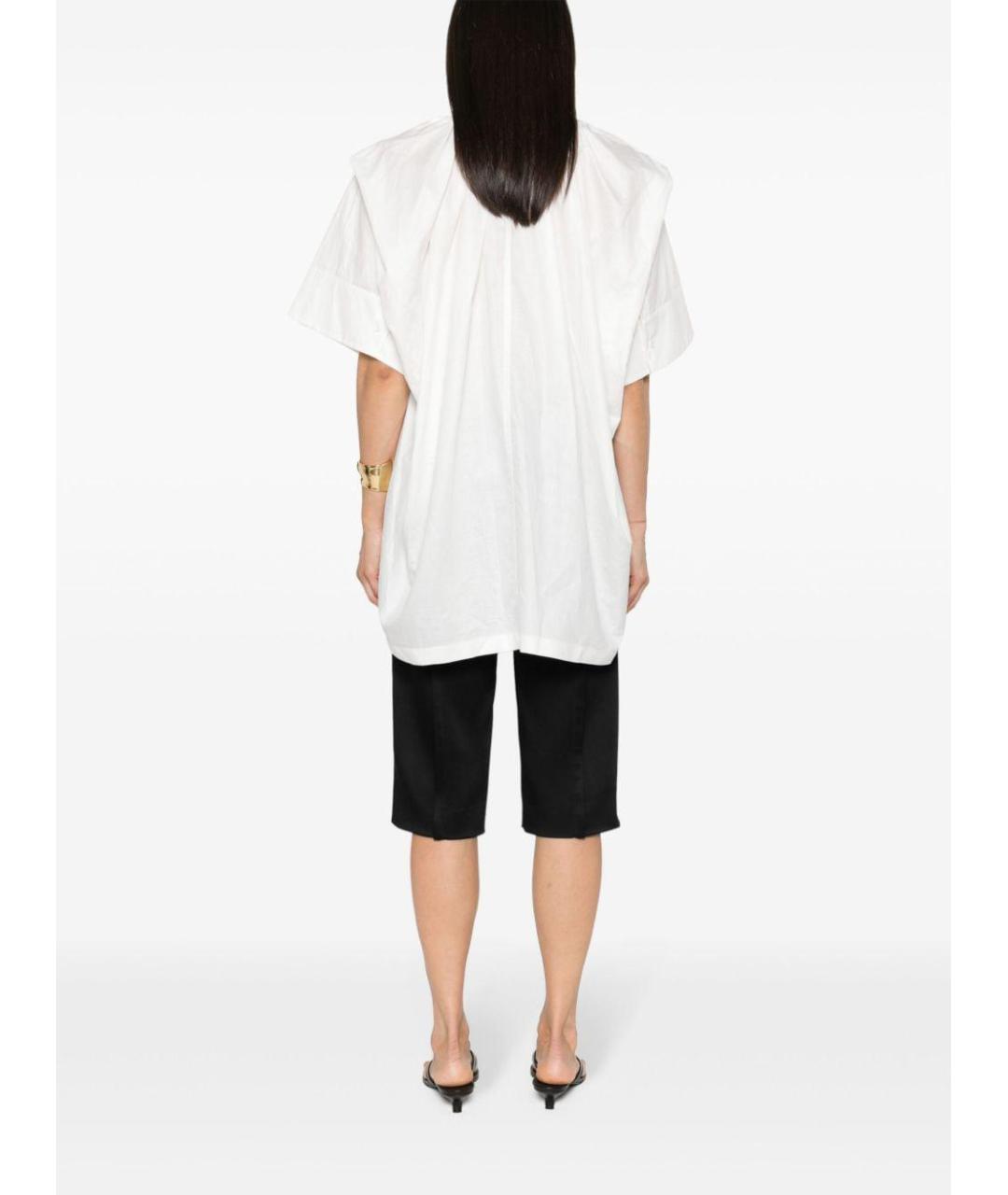 JIL SANDER Белая хлопковая рубашка, фото 4
