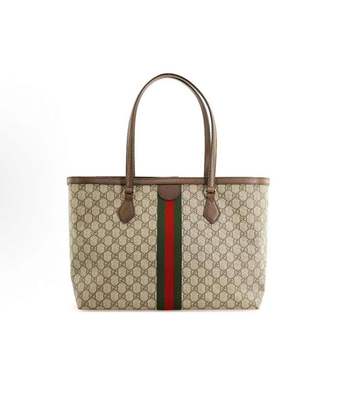 GUCCI Бежевая сумка тоут, фото 3