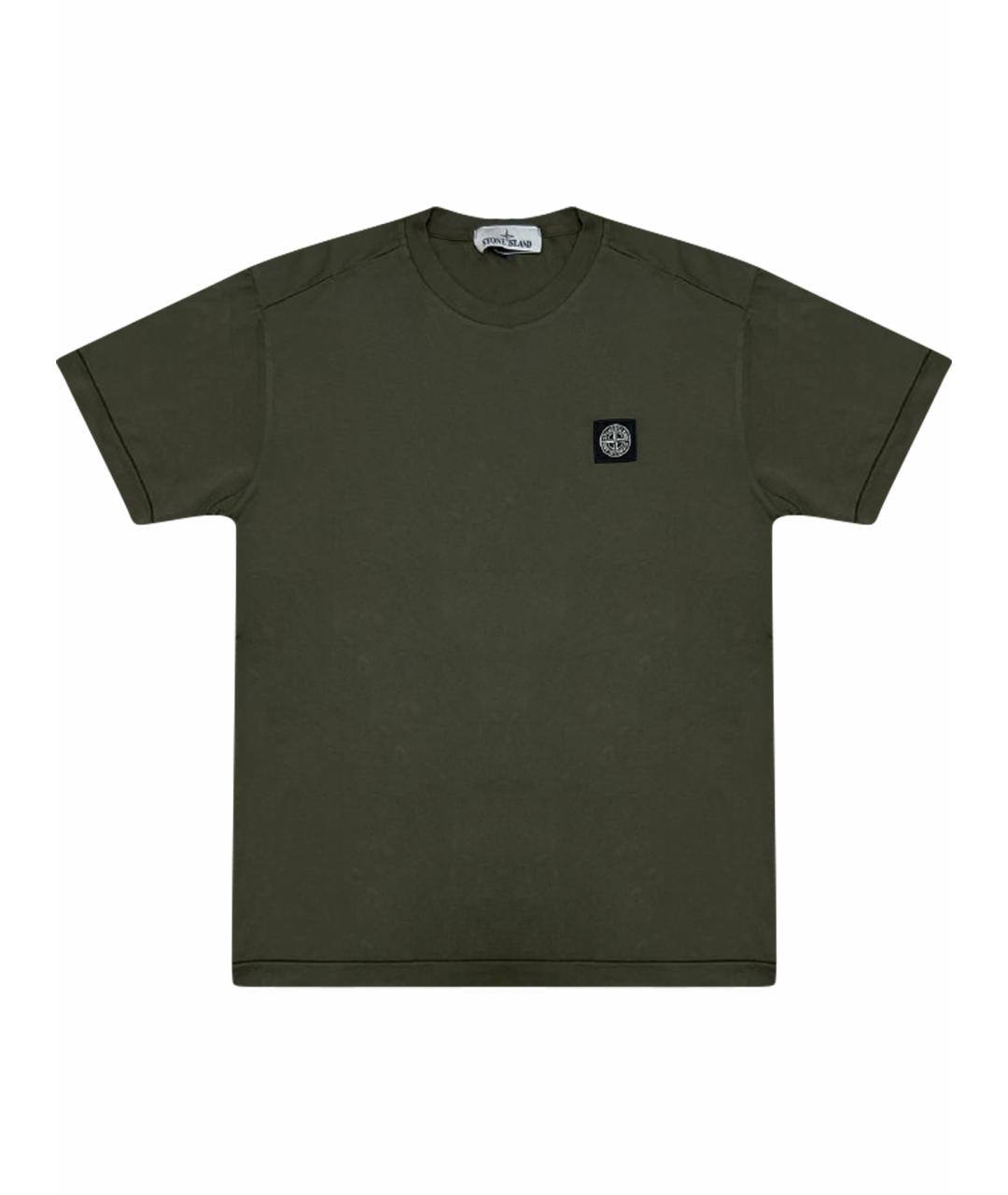 STONE ISLAND Хаки футболка, фото 1