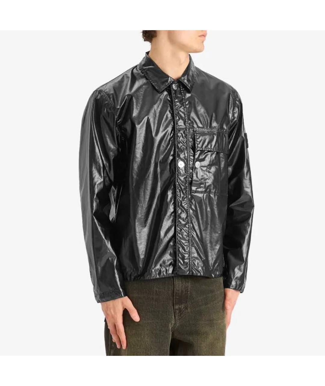 STONE ISLAND Черная хлопковая куртка, фото 7