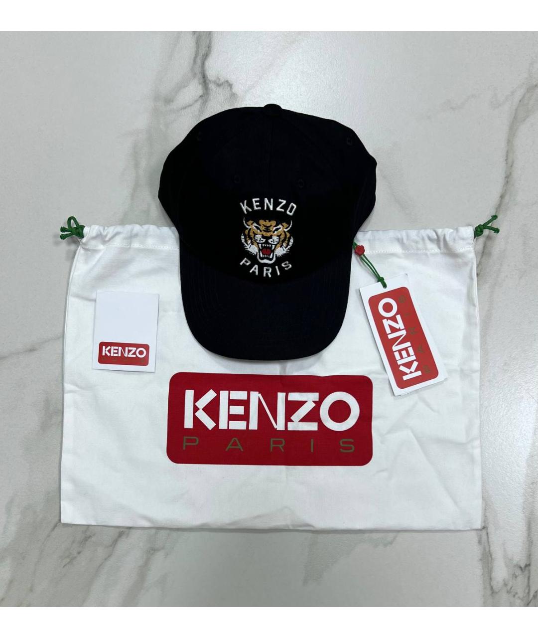 KENZO Черная хлопковая кепка/бейсболка, фото 7