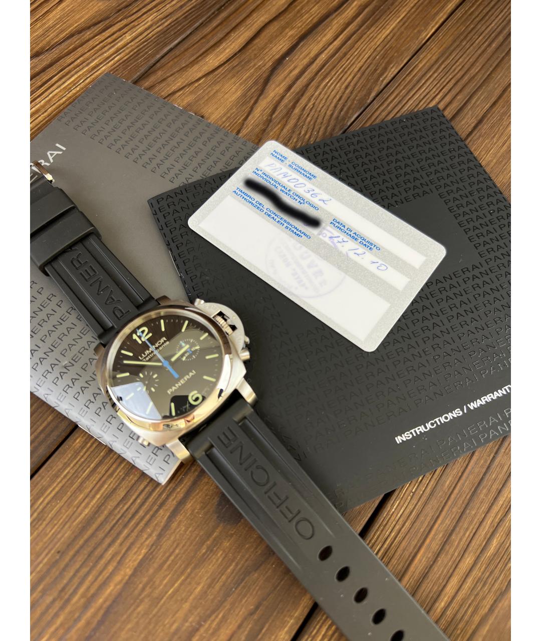 PANERAI Черные часы, фото 6