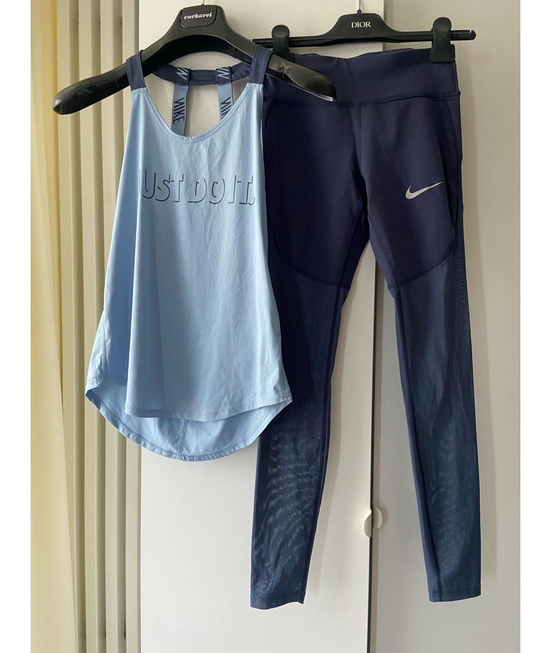 NIKE Голубой полиэстеровый спортивные костюмы, фото 6