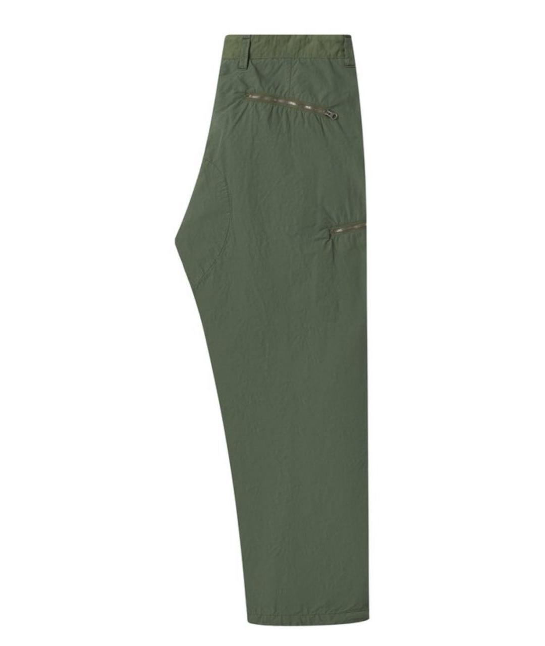STONE ISLAND Зеленые полиамидовые повседневные брюки, фото 3