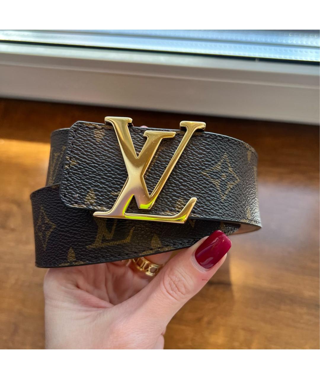 LOUIS VUITTON Коричневый ремень, фото 7