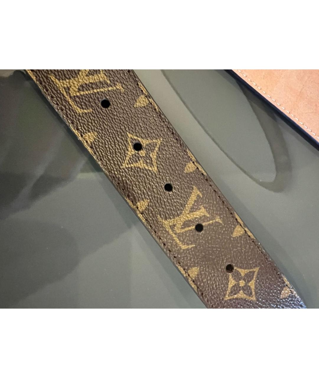 LOUIS VUITTON Коричневый ремень, фото 3
