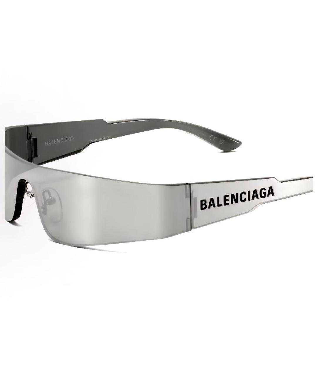 BALENCIAGA Серебряные солнцезащитные очки, фото 4