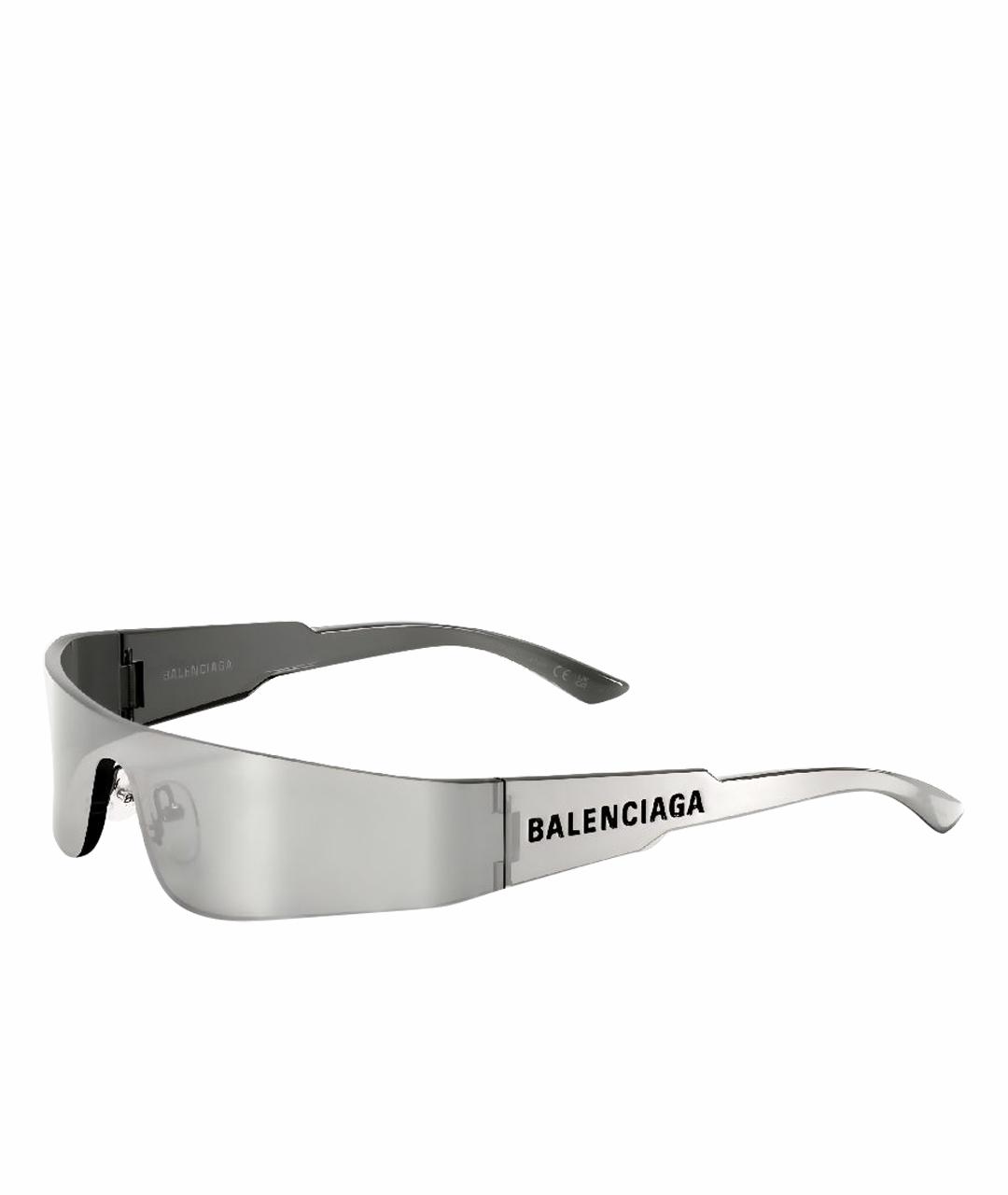 BALENCIAGA Серебряные солнцезащитные очки, фото 1