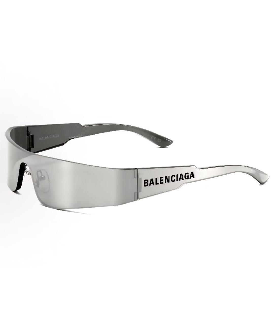 BALENCIAGA Серебряные солнцезащитные очки, фото 7