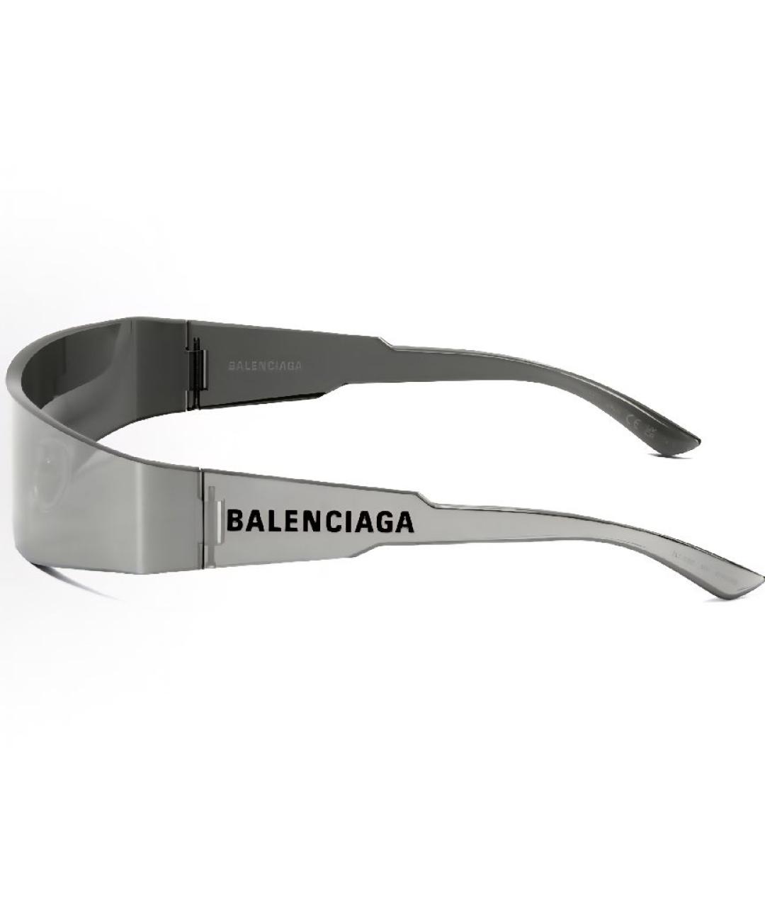 BALENCIAGA Серебряные солнцезащитные очки, фото 3