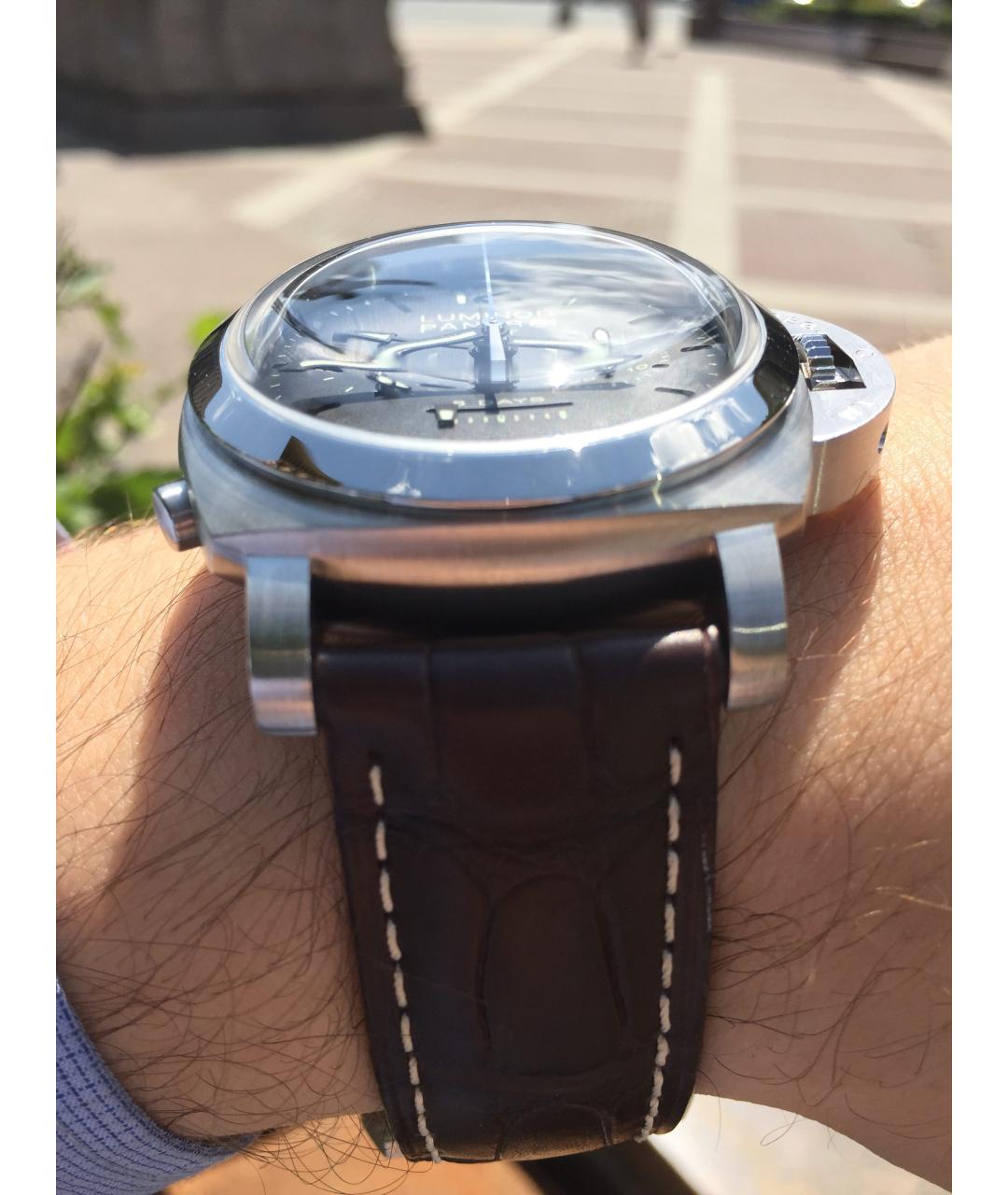PANERAI Коричневые часы, фото 3