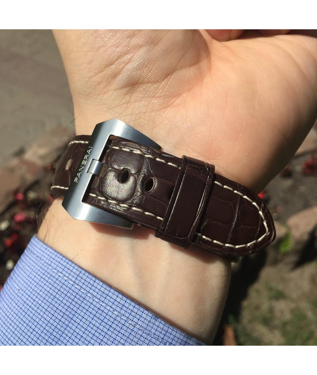 PANERAI Коричневые часы, фото 4