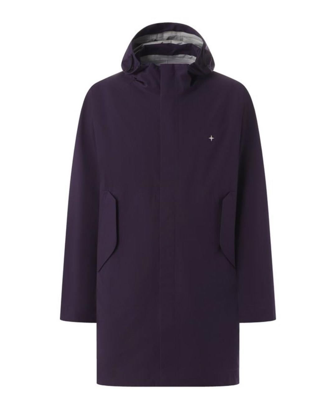 STONE ISLAND Фиолетовый полиамидовый тренч / плащ, фото 1