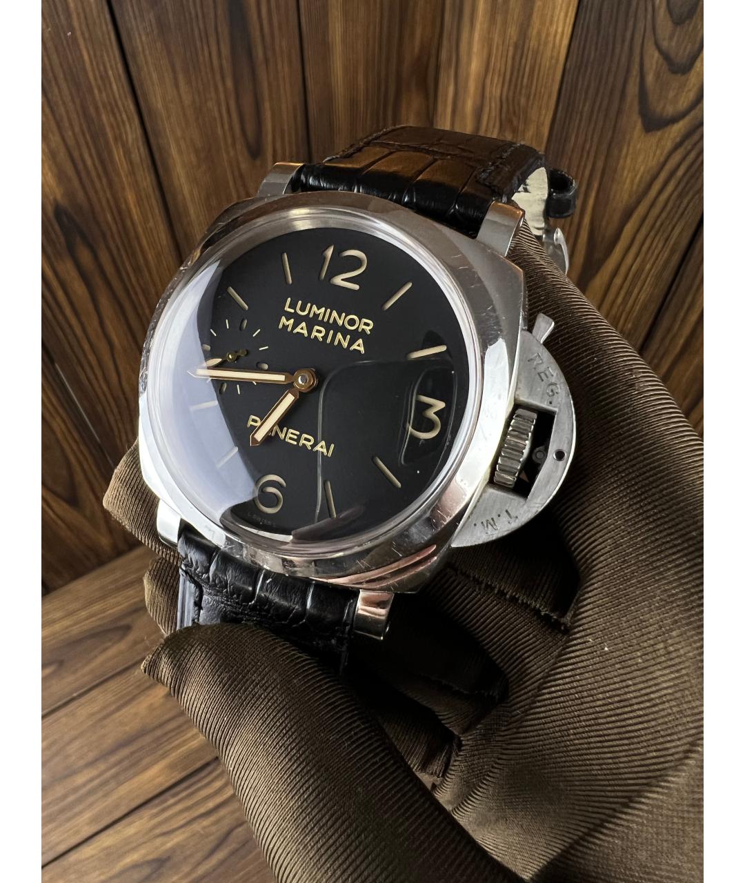 PANERAI Черные часы, фото 4