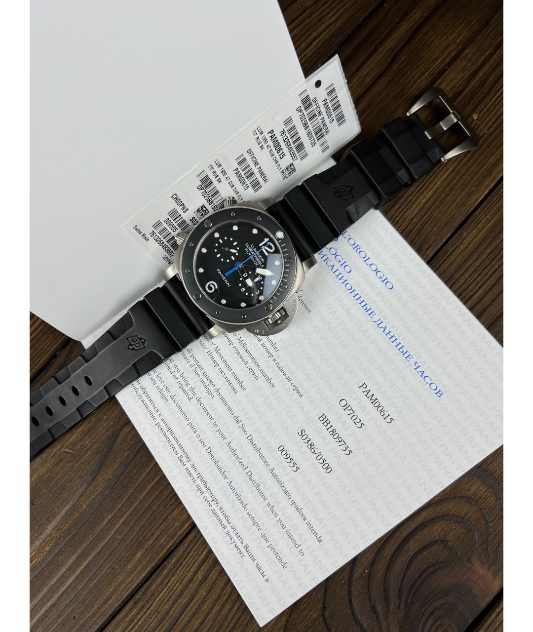 PANERAI Черные часы, фото 9