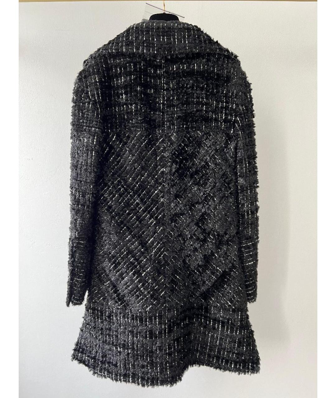 CHANEL Черное полиамидовое пальто, фото 2