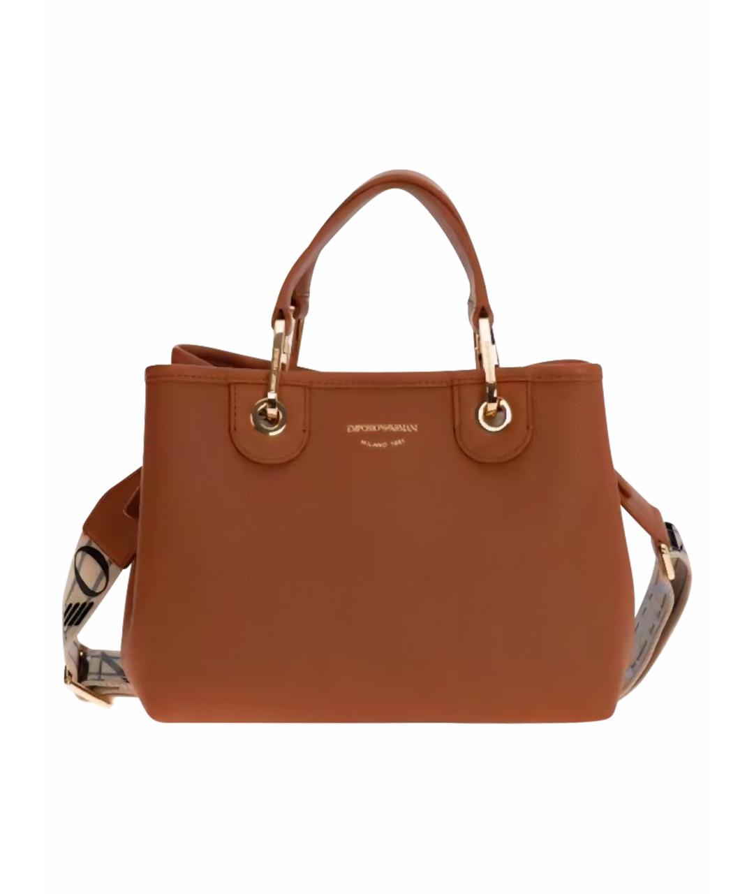 EMPORIO ARMANI Коричневая сумка тоут, фото 1