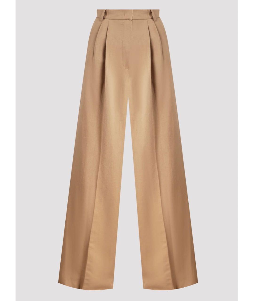 WEEKEND MAX MARA Бежевый вискозный костюм с брюками, фото 2