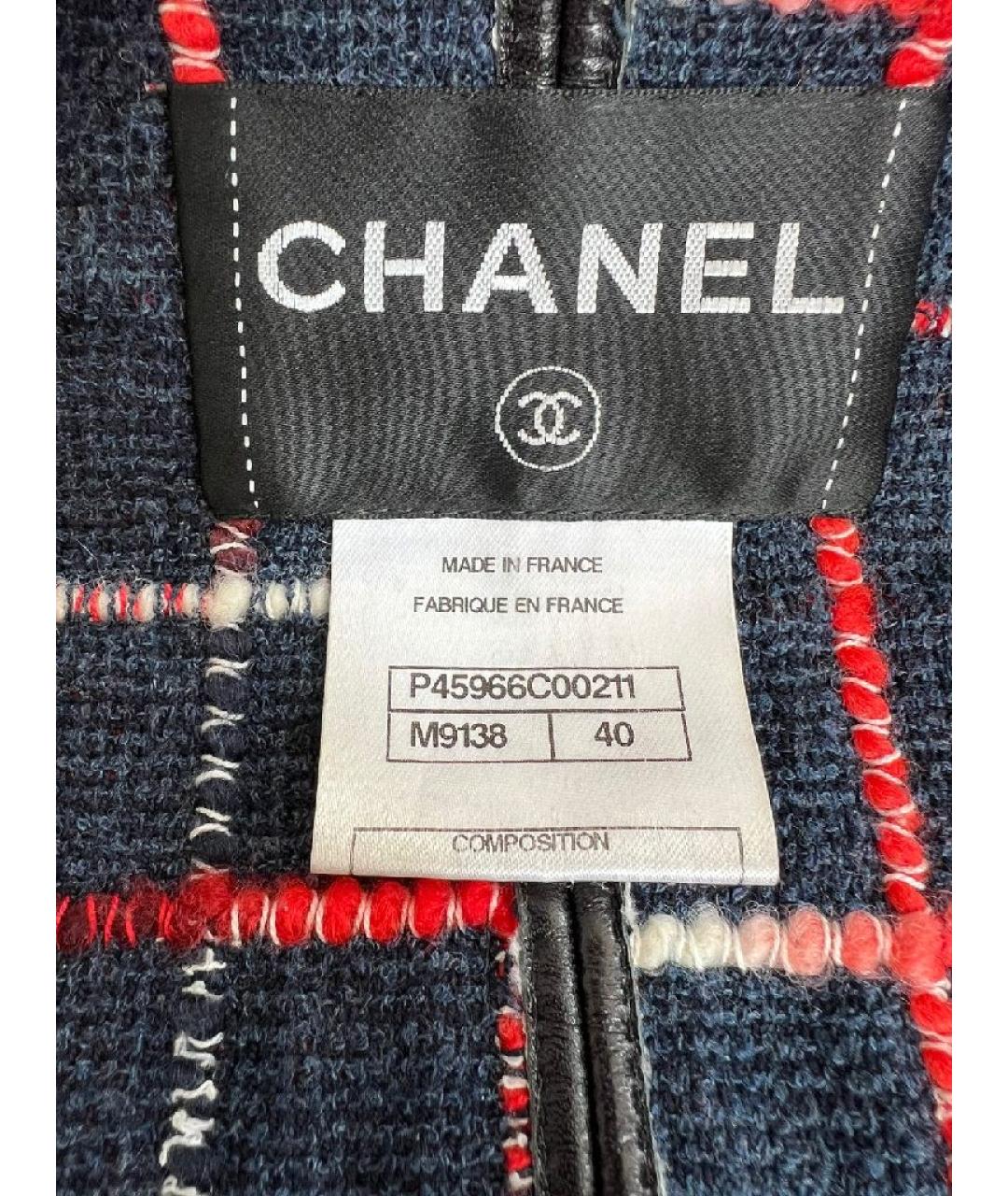 CHANEL Черный хлопковый жакет/пиджак, фото 6