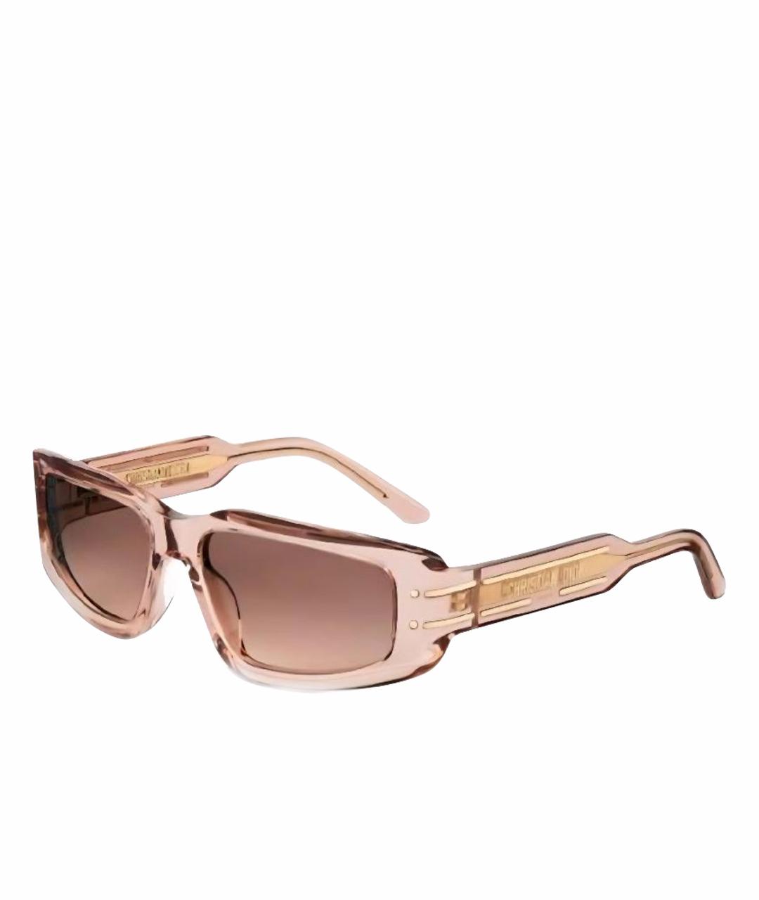 CHRISTIAN DIOR Розовые пластиковые солнцезащитные очки, фото 1