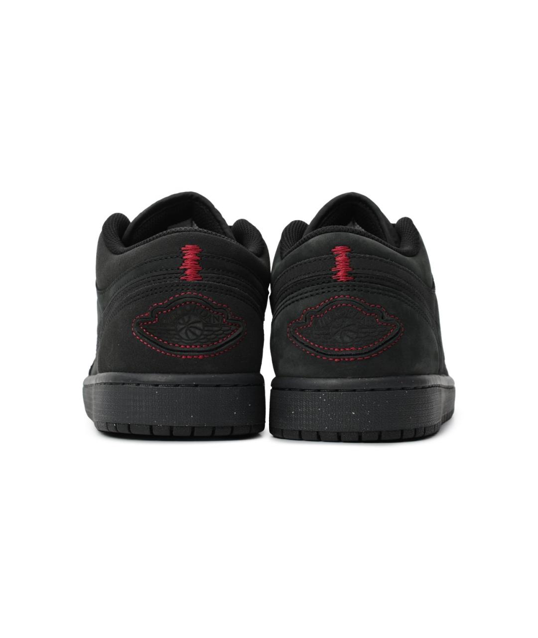 JORDAN Черные замшевые низкие кроссовки / кеды, фото 2