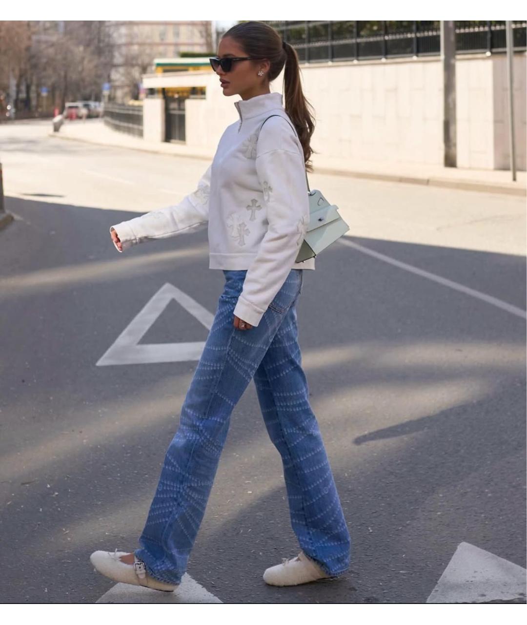 CHANEL Синие прямые джинсы, фото 3