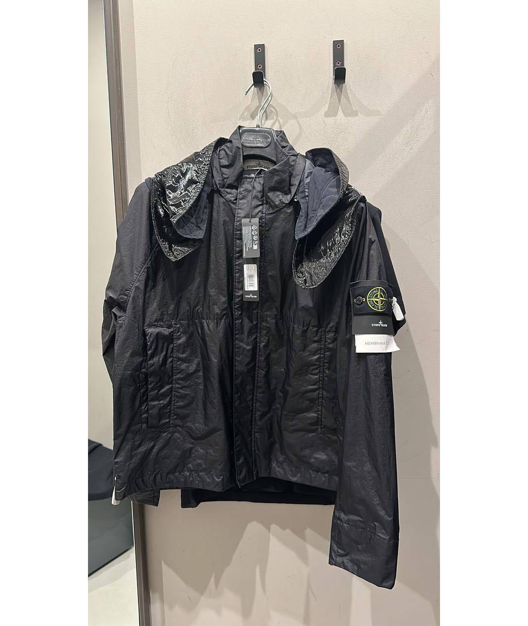 STONE ISLAND Черная полиамидовая куртка, фото 5