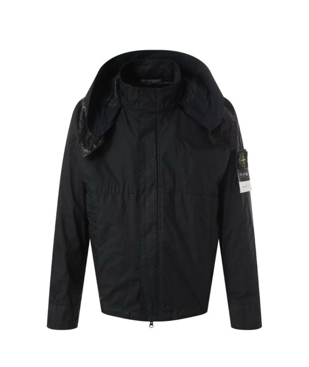 STONE ISLAND Черная полиамидовая куртка, фото 1