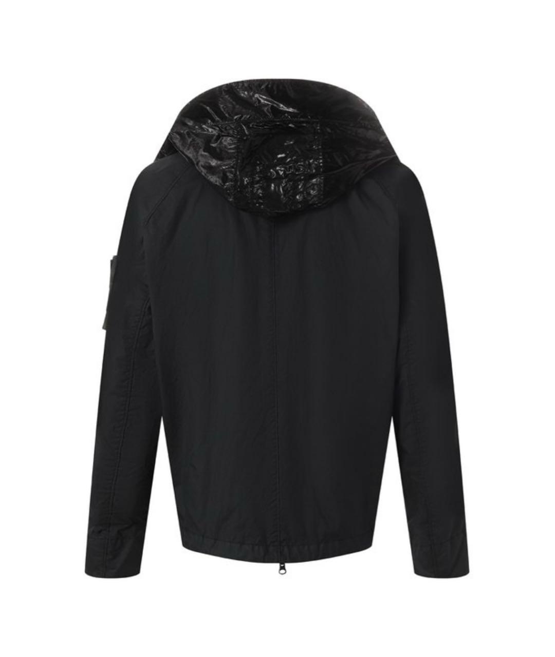 STONE ISLAND Черная полиамидовая куртка, фото 2