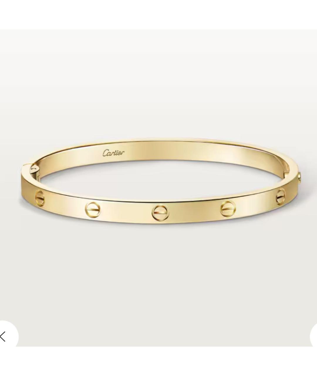 CARTIER Золотой браслет из желтого золота, фото 4
