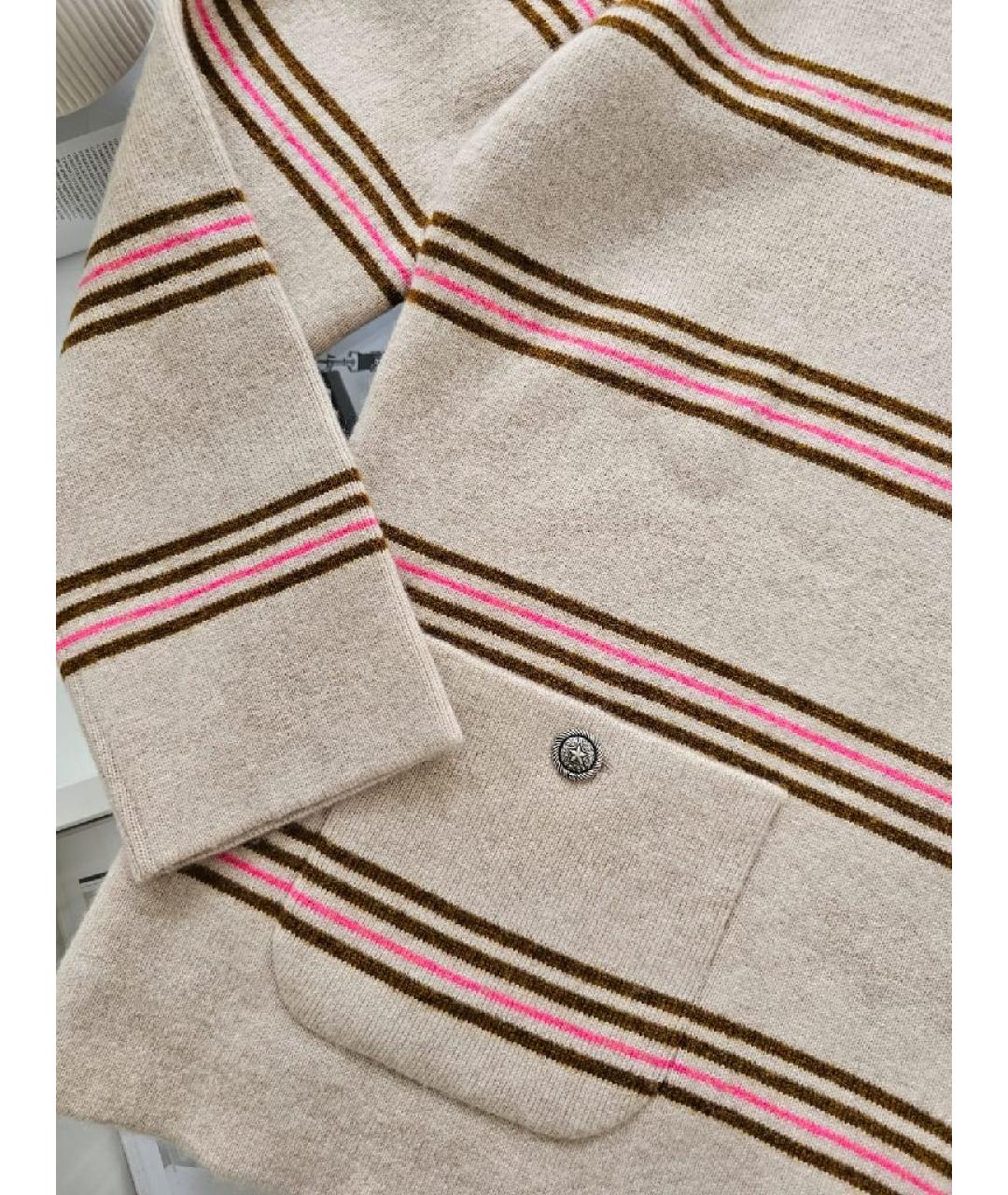 CHANEL Бежевый кашемировый джемпер / свитер, фото 4