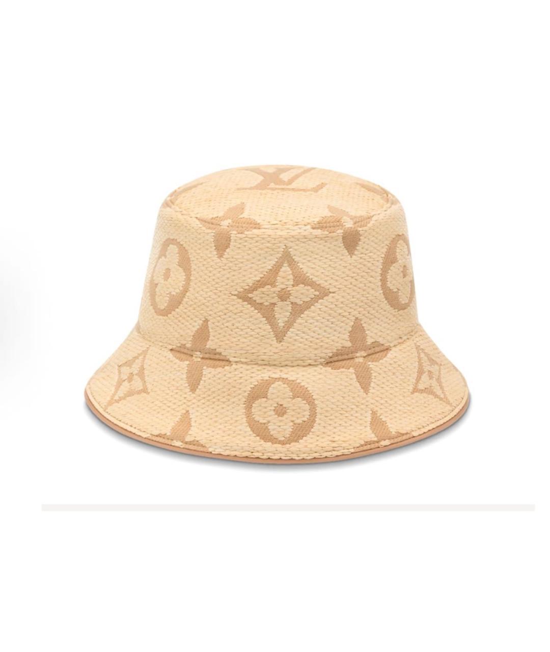 LOUIS VUITTON Бежевая хлопковая панама, фото 3